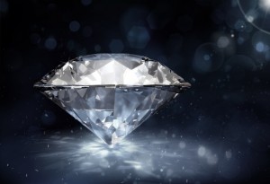 diamond on dark background